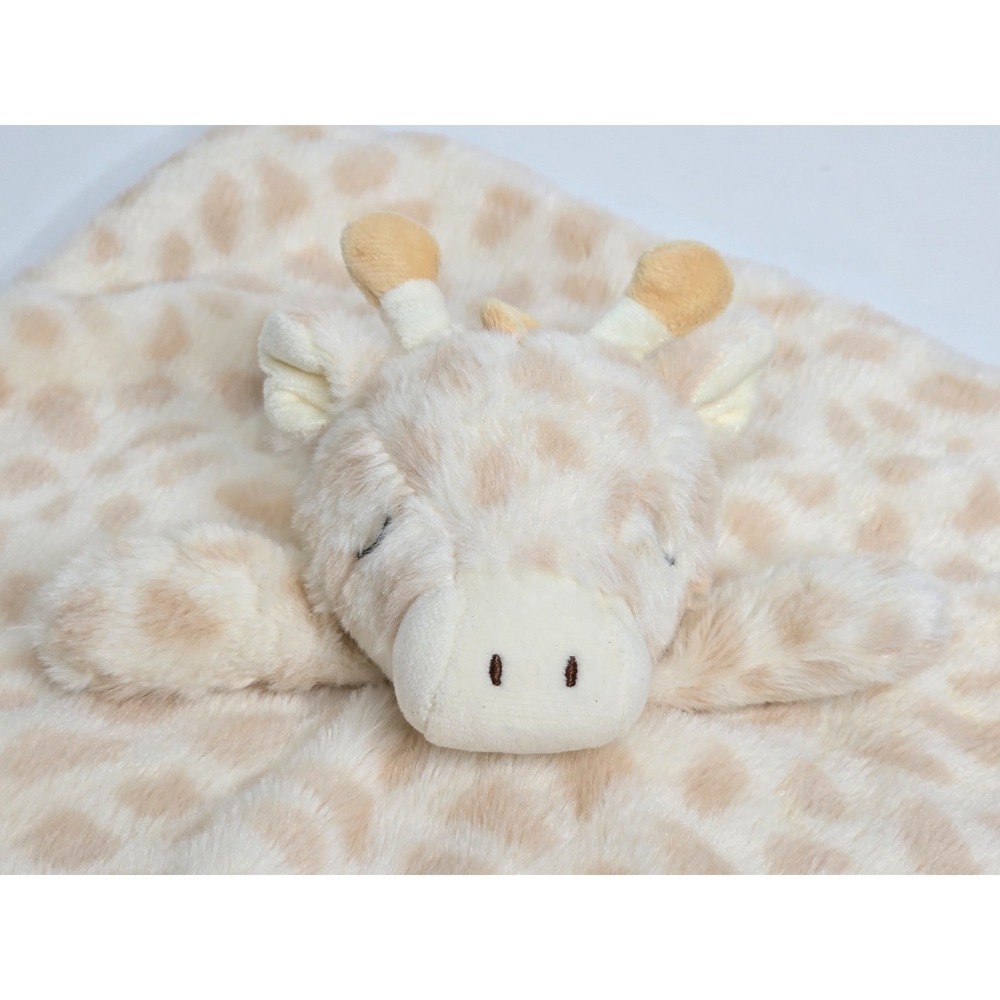 Kelly Toy Baby Beige Giraffe Rattle Security Blanket Lovey Plush Animal